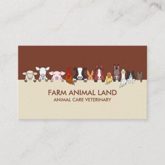 Terracotta Ivory Farm Animals Veterinary Pet