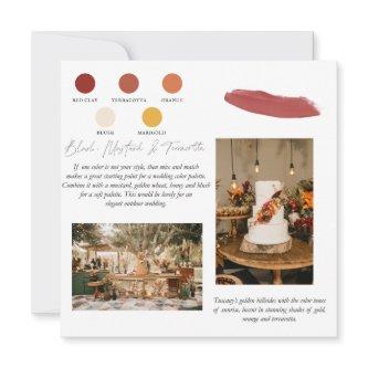 Terracotta Sunrise | Orange Gold Red Color Palette Invitation