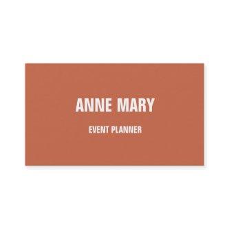 Terracotta Warm Earth Tone Burnt Orange Simple