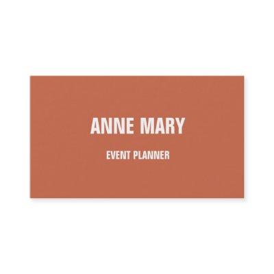 Terracotta Warm Earth Tone Burnt Orange Simple