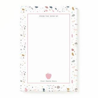 Terrazzo Pink Apple Teacher Post-it Notes