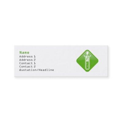 Test Tube Adult Profile Card Template