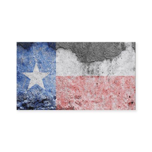 texas flag brick wall