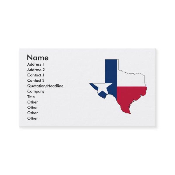 Texas Flag Map