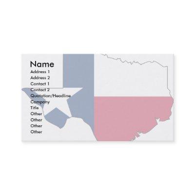 Texas Flag Map