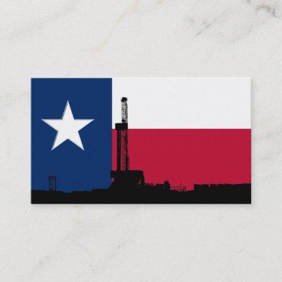 Texas Flag Oil Drilling Rig