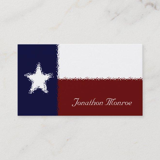 Texas Lone Star Flag Glass Effect Texan