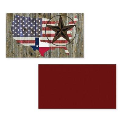 Texas Lone Star State Flag Map