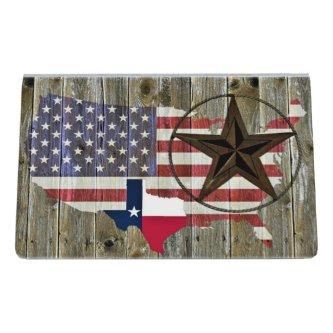 Texas Lone Star State Flag Map Desk  Holder