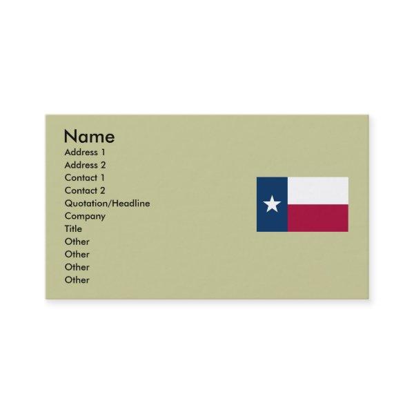 Texas Map and State Flag