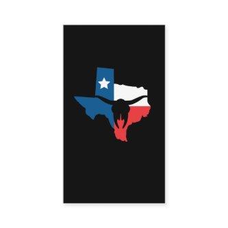 Texas State Flag Longhorn Silhouette