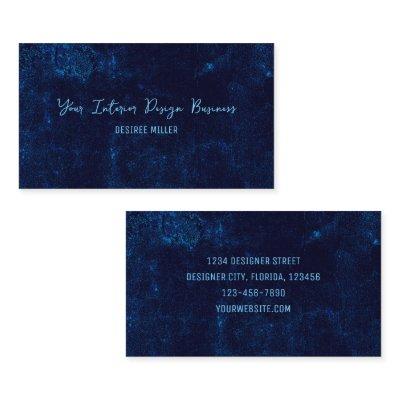 Texture Vintage Dark Navy Blue Interior Designer