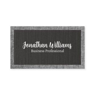 Textured Black | Fabric Grey Pattern