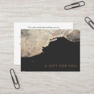 Textured Gold Faux Foil Gift Certificate