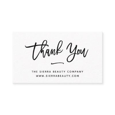 Thank You | Black and White Small Business