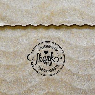 Thank You, Custom Business and Site,  Rubber Stamp