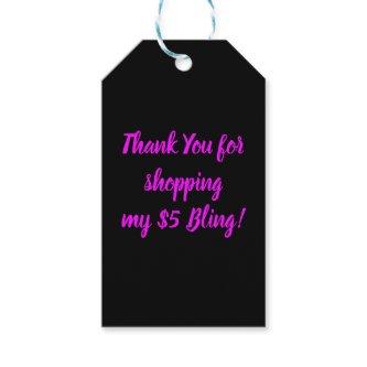 Thank You for Shopping my $5 Bling Gift Tags