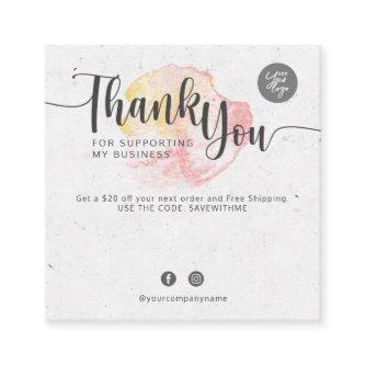 Thank You for supporting my business Square