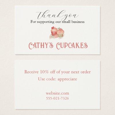 Thank you for supporting our small business