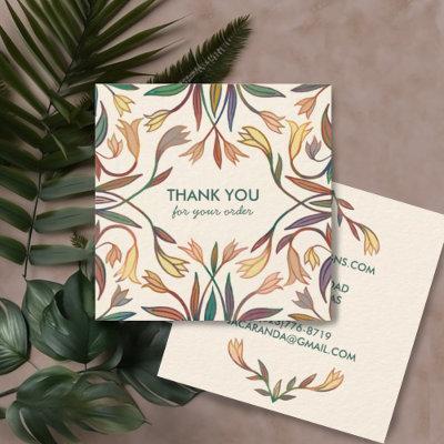 THANK YOU for your ORDER Chic Elegant Lily Frame  Square