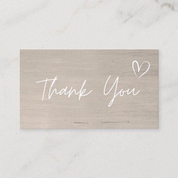 Thank You For Your Order Minimal Wood Trendy Font