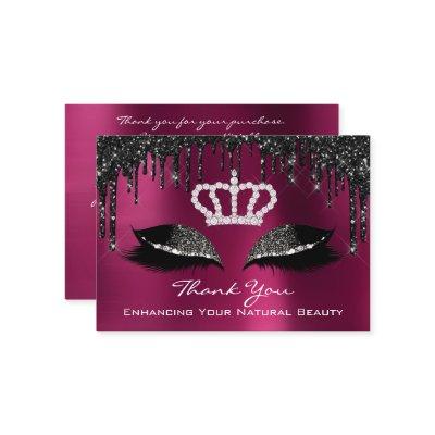 Thank You For Your Purchase Black Drips Marsala
