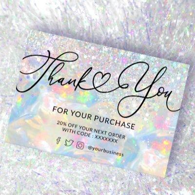 thank you glitter opal texture
