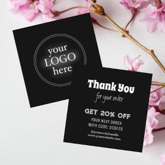 Thank You | Handmade Business Logo Minimalist Discount Card