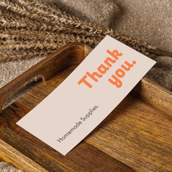 Thank You Homemade Goods Promotional Supplies
