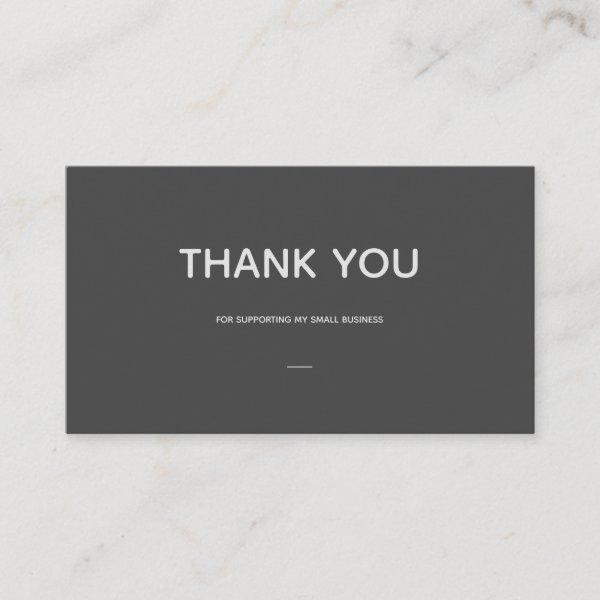Thank You Insert Card with Audio Music Logo