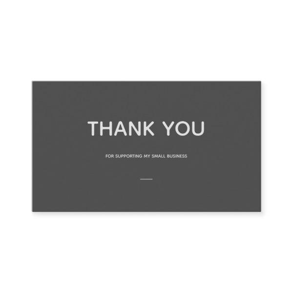 Thank You Insert Card with Audio Music Logo