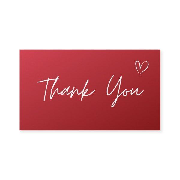 Thank You Light Elegant Red Ombre Social Media