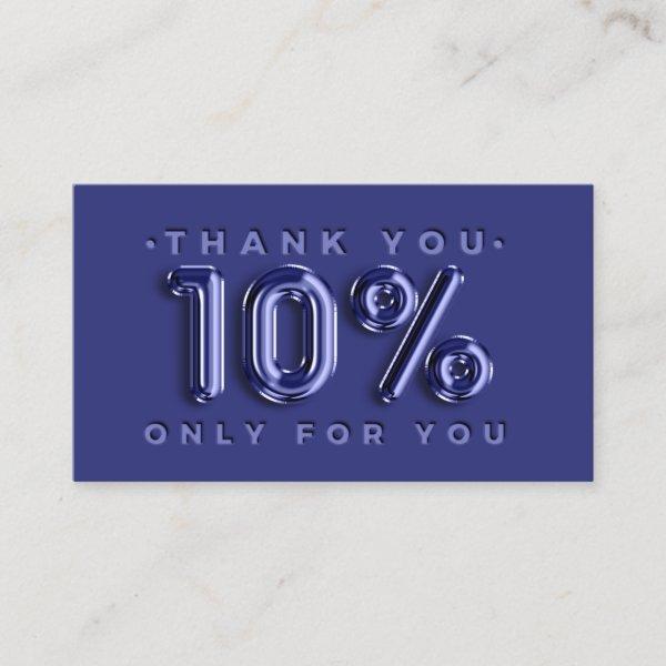 Thank You Logo QRCODE 10%OFF Discount Code Navy