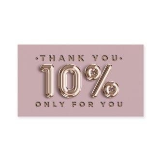 Thank You Logo QRCODE 10%OFF Discount Code Rose
