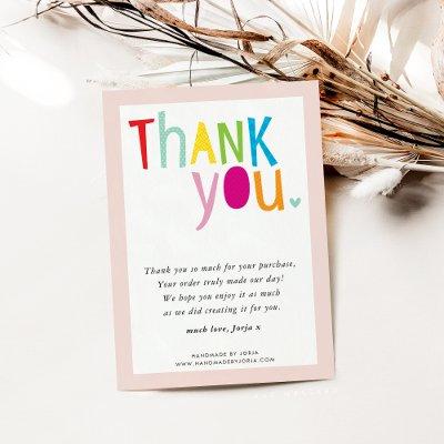 THANK YOU modern bright fun colorful typography