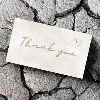 Thank You Neutral Pastel White Marble Social Media