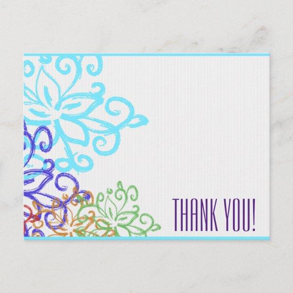 Thank You Note - Double-sided Postcard