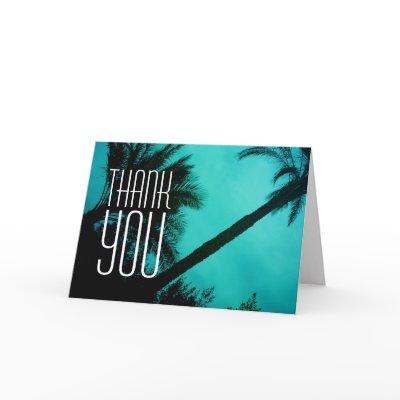 Thank You Palm Trees Greeting Card