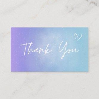 Thank You Purple Blue Ombre Dotted Gradient Trendy