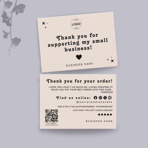 Thank You Qr Code Logo Discount Leave A Review