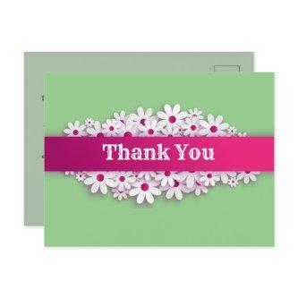 Thanking a customer postcard