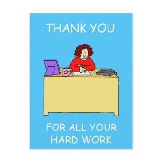 Thanks for Hard Work Admin' Professionals Day Postcard