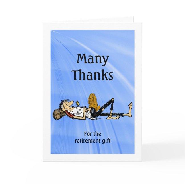 Thanks Retirement Gift Rip VanWinkle personalize T Thank You Card