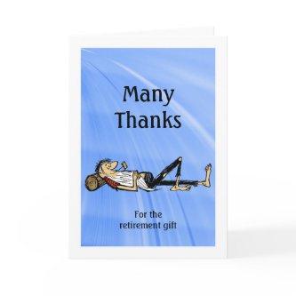 Thanks Retirement Gift Rip VanWinkle personalize Thank You Card