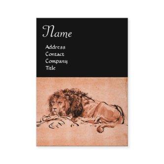THE CAPE LION LYING DOWN MONOGRAM ,Pink Black