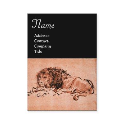 THE CAPE LION LYING DOWN MONOGRAM ,Pink Black