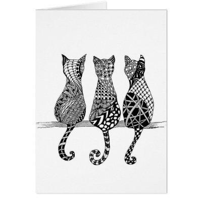 The Cat's Meow Blank Card