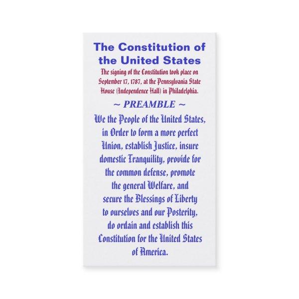 The Constitution of the United States ~ PREAMBLE