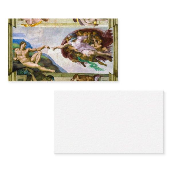 The Creation of Adam by Michelangelo