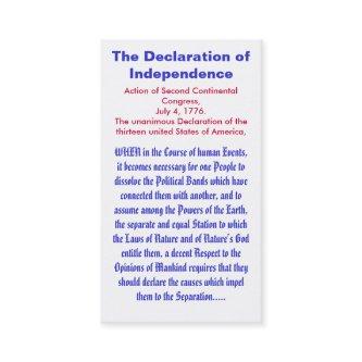 The Declaration of Independence